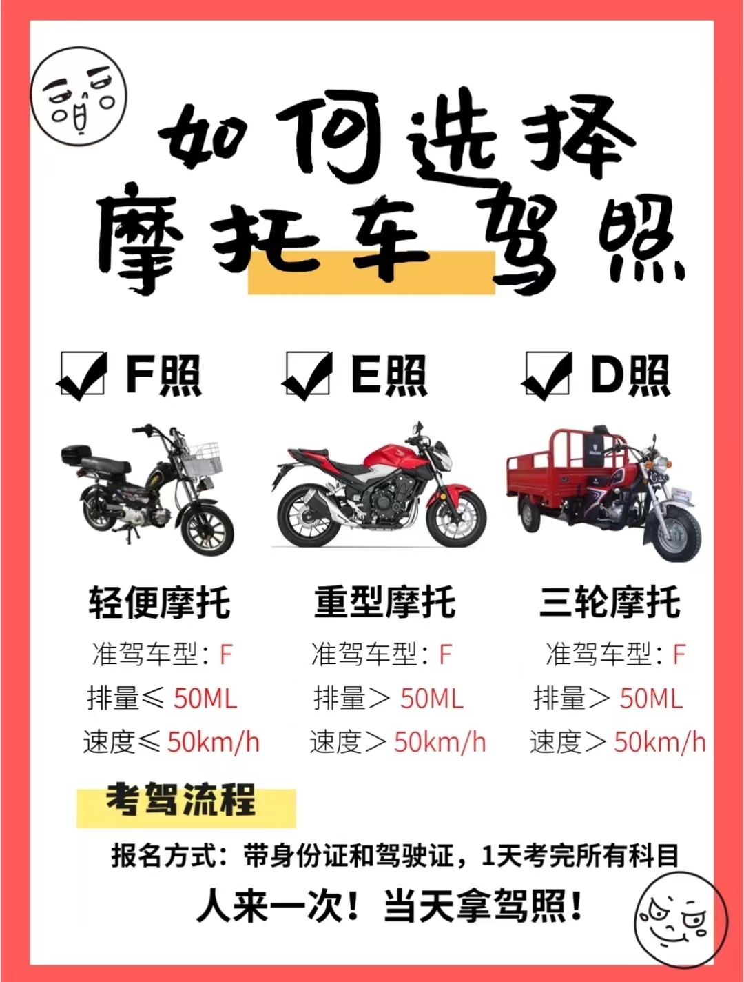 巴南c1增加摩托车驾照 需要多久拿证 （需要什么条件） | 重庆渝北摩托车考场驾校